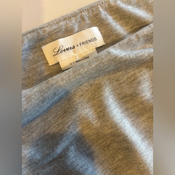 LOVERS + FRIENDS Grey Long Sleeve Bodycon Women’s Dress with Slit Size Small - Picture 13 of 15